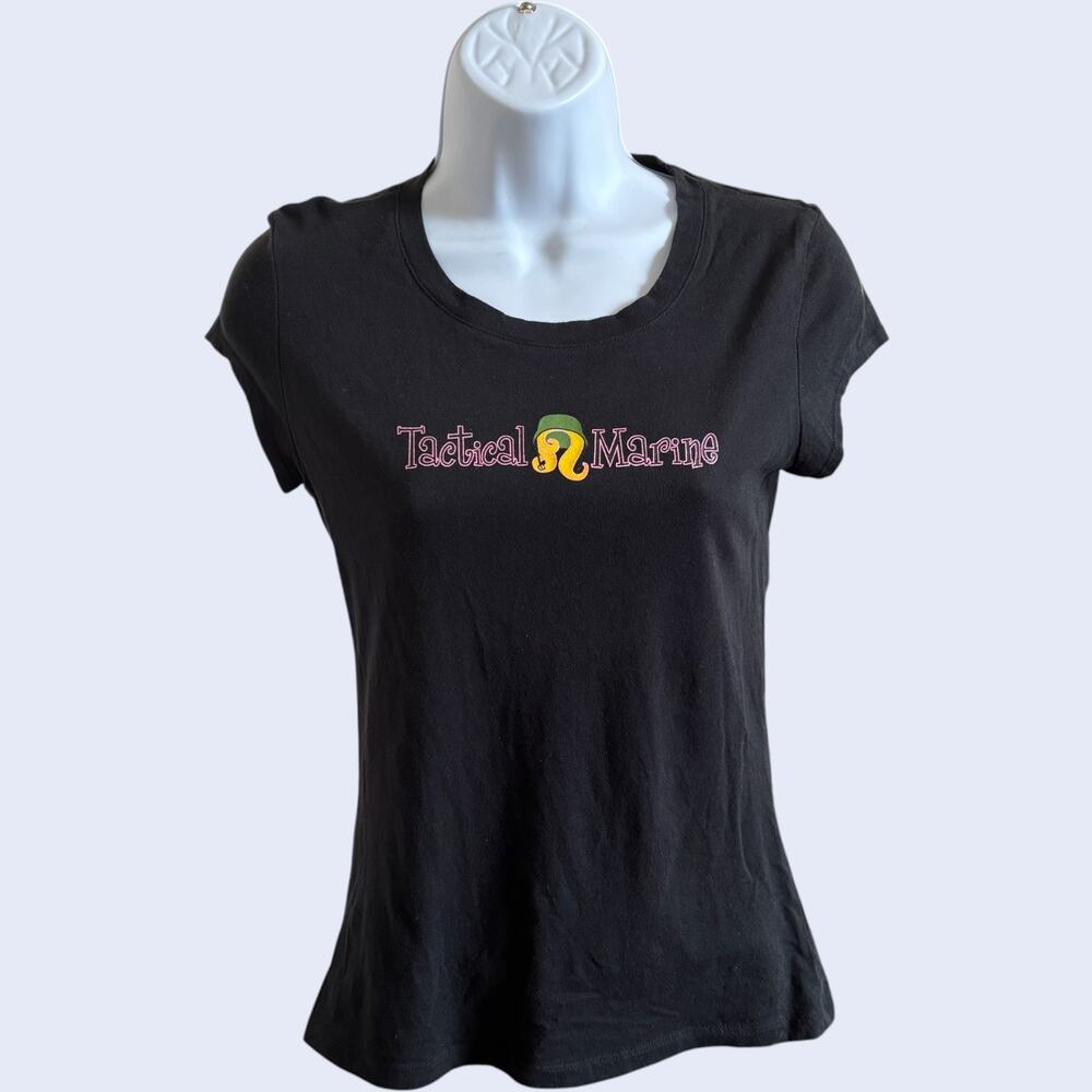 Bella S Soft Scoop Graphic Tee Black Regular